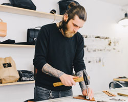 Leather worker photo